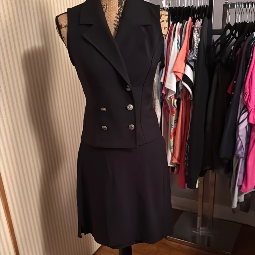 A. Byer Classic Black Skirt Suit (2 pc)
